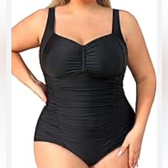 daci Other - DACI retro cross front tummy control full bottom coverage one piece swimsuit NWT